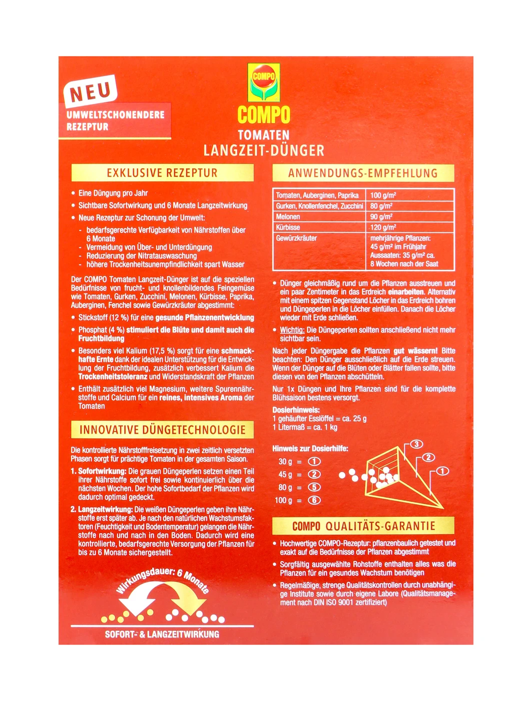 COMPO BIO Tomaten Langzeit-Dünger Mit Schafwolle - 0,85 Kg 3 COMPO BIO Tomaten Langzeit-Dünger Mit Schafwolle - 0,85 Kg – Bild 3