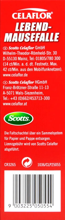 Celaflor Lebend Mausefalle -Compo Verkaufsgeschäft Celaflor20Lebend20Mausefalle 35307 L01
