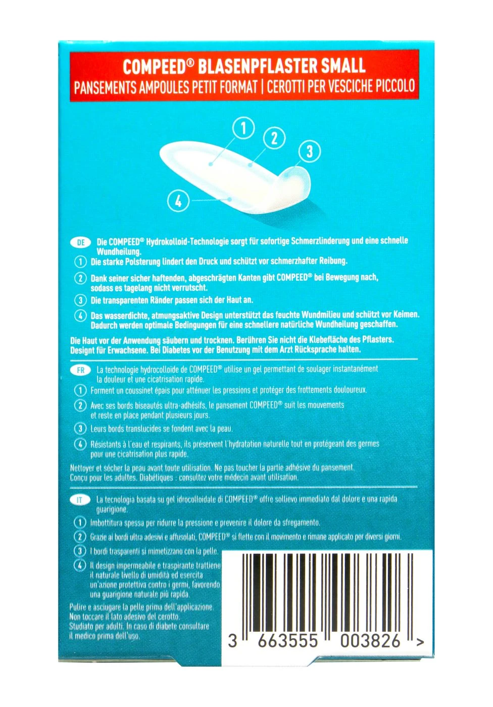 Compeed Blasenpflaster Small - 6 Stück 2 Compeed Blasenpflaster Small - 6 Stück – Bild 2