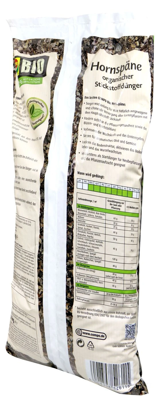 Compo Bio Hornspäne - 2,5 Kg 2 Compo Bio Hornspäne - 2,5 Kg – Bild 2