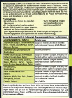 Compo Bio Insekten-frei Neem - 30 Ml -Compo Verkaufsgeschäft Compo20Bio20Insekten frei20Neem 31224 H01