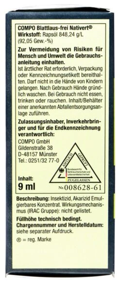 Compo Bio Nativert Blattlaus-Frei - 9 Ml -Compo Verkaufsgeschäft Compo20Bio20Nativert20Blattlaus Frei 31403 L01