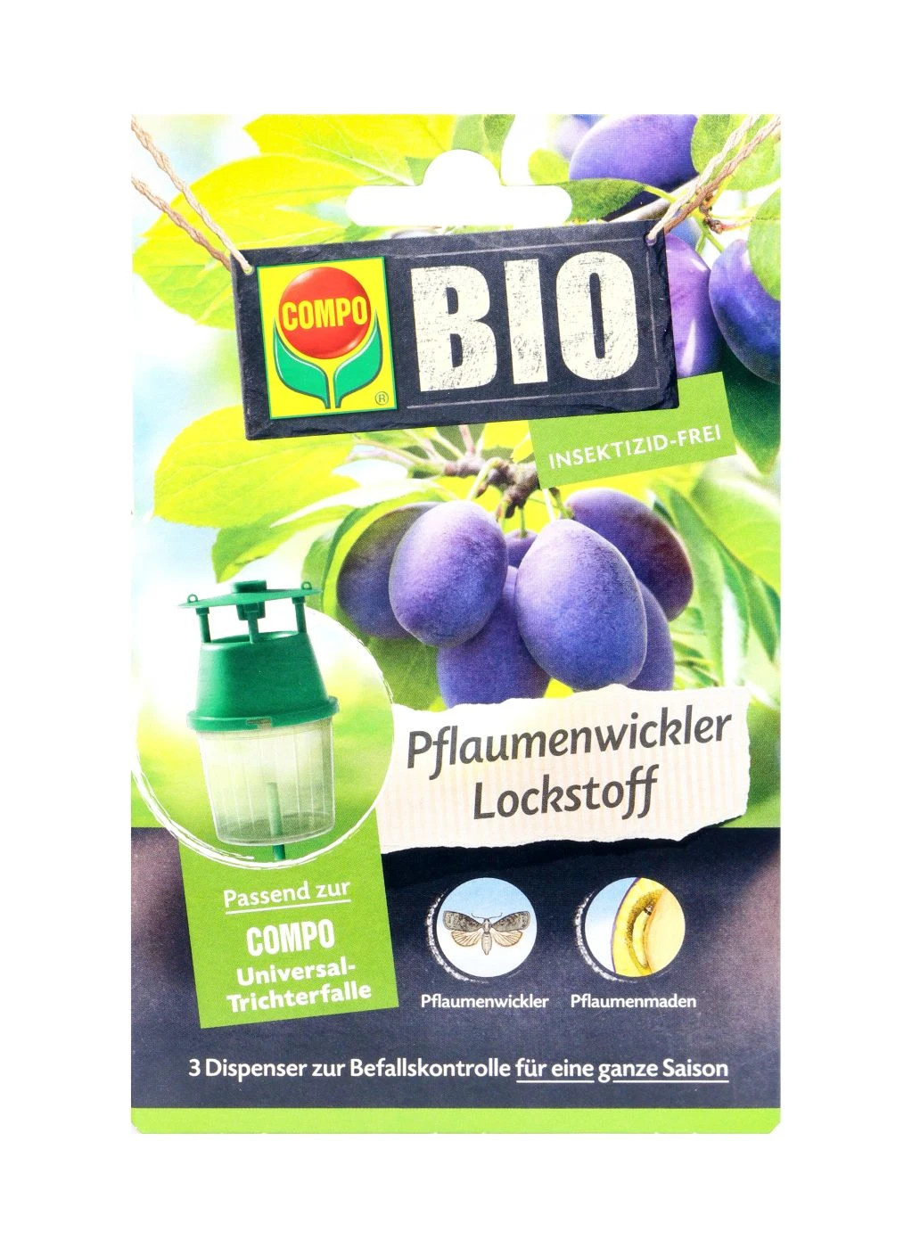 Compo Bio Pflaumenwickler Lockstoff - 3 Stück 1 Compo Bio Pflaumenwickler Lockstoff - 3 Stück