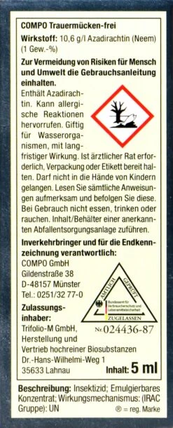 Compo Bio Trauermücken-Frei - 5 Ml -Compo Verkaufsgeschäft Compo20Bio20Trauermuecken Frei 31330 L01
