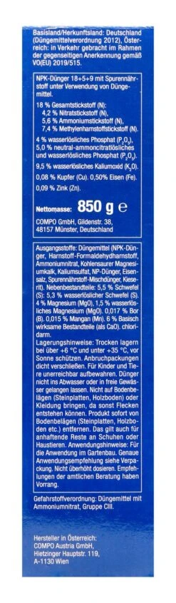 Compo Buchsbaum Langzeit-Dünger - 0,85 Kg 7 Compo Buchsbaum Langzeit-Dünger - 0,85 Kg -Compo Verkaufsgeschäft Compo20Buchsbaumduenger 31809 R01