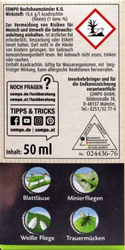 Compo Buchsbaumzünsler K.O. - 50 Ml -Compo Verkaufsgeschäft Compo20Buchsbaumzuensler20K.O. 31251 R01