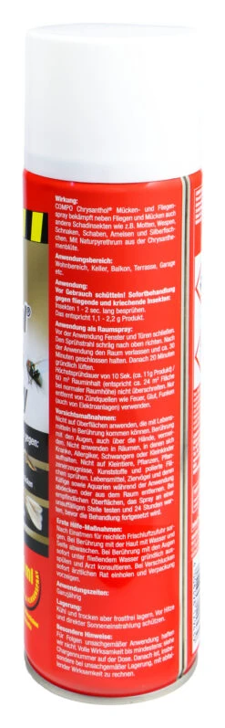 Compo Chrysanthol Mücken-und Fliegenspray - 0,5 L 5 Compo Chrysanthol Mücken-und Fliegenspray - 0,5 L -Compo Verkaufsgeschäft Compo20Chrysanthol20Muecken und20Fliegenspray 32342 H01