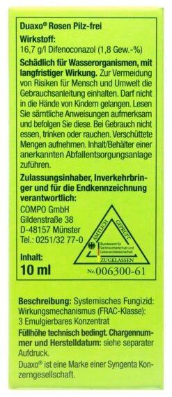 Compo Duaxo Rosen Pilz-frei Für Alle Zierpflanzen - 10 Ml -Compo Verkaufsgeschäft Compo20Duaxo20Rosen20Pilz Frei20fuer20alle20Zierpflanzen 33227 L01