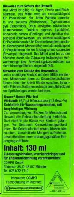 Compo Duaxo Rosen-Pilz-frei - 130 Ml -Compo Verkaufsgeschäft Compo20Duaxo20Rosen20Pilz frei 31340 L01