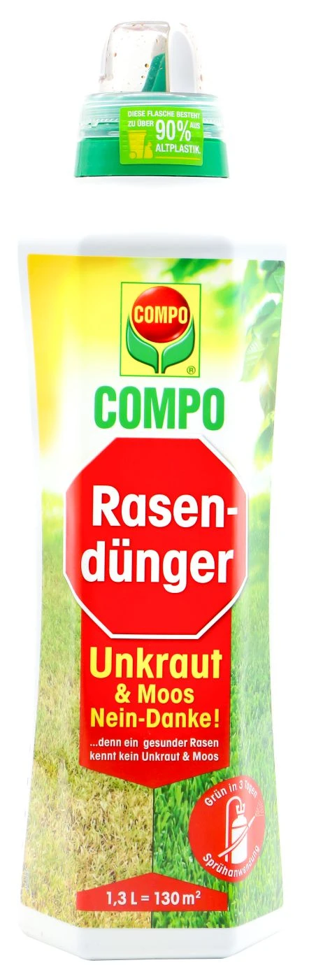 Compo Rasendünger Unkraut & Moos Nein Danke! - 1,3 L 1 Compo Rasendünger Unkraut & Moos Nein Danke! - 1,3 L