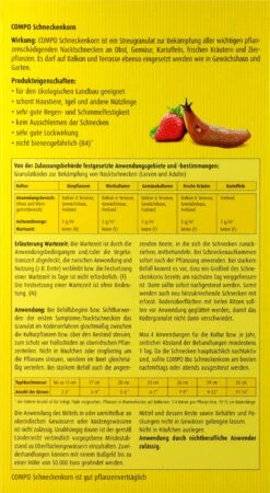 Compo Schneckenkorn - 1,1 Kg 6 Compo Schneckenkorn - 1,1 Kg -Compo Verkaufsgeschäft Compo20Schneckenkorn 31314 H01