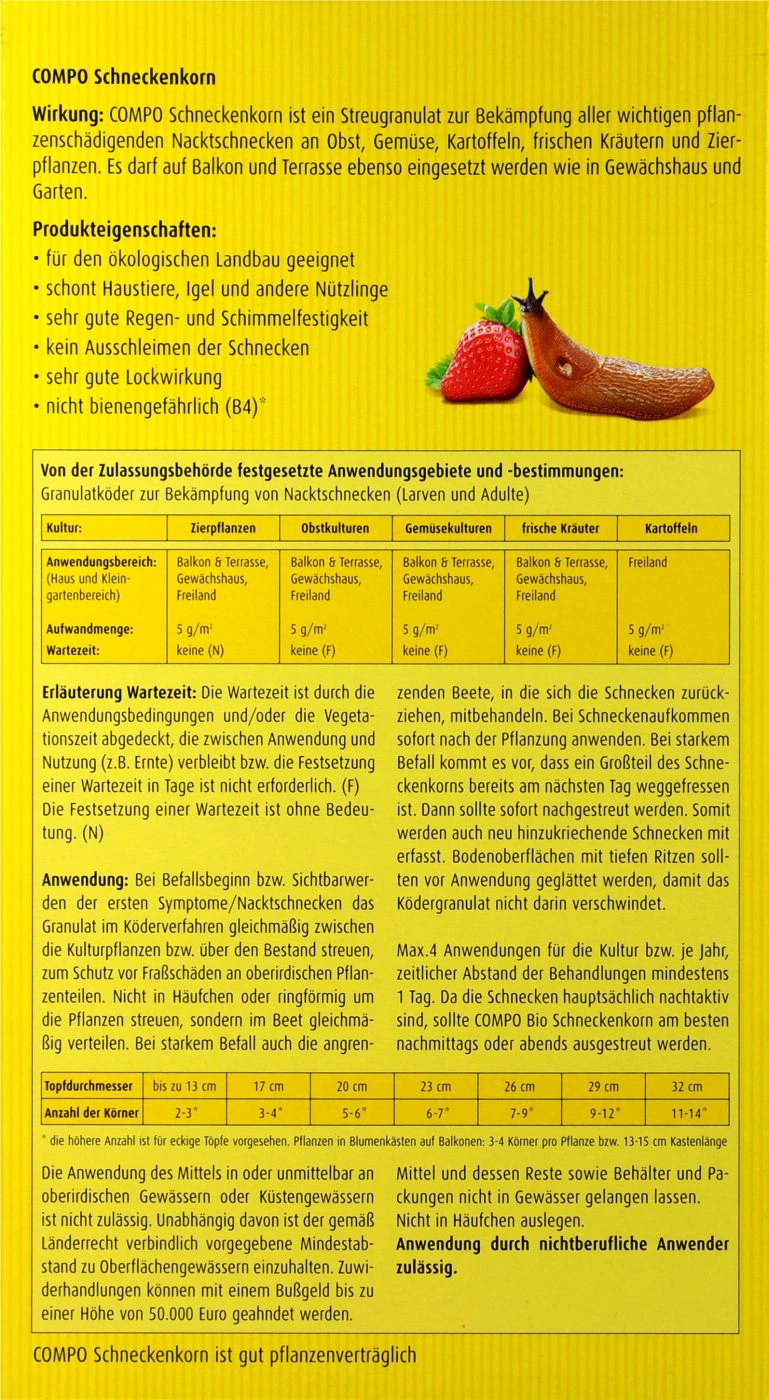 Compo Schneckenkorn - 1,1 Kg 3 Compo Schneckenkorn - 1,1 Kg – Bild 3