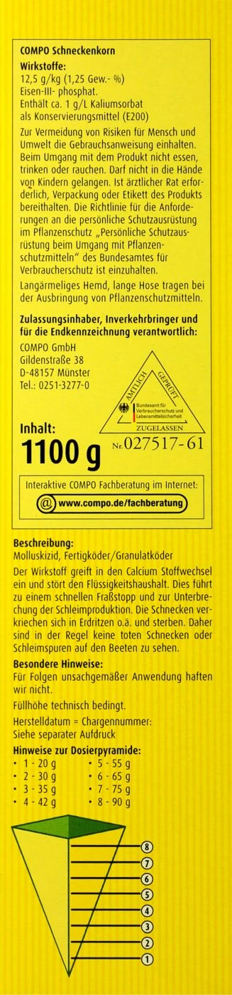 Compo Schneckenkorn - 1,1 Kg 4 Compo Schneckenkorn - 1,1 Kg – Bild 4