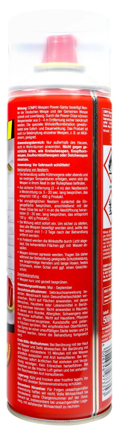 Compo Wespen Power-Spray - 0,5 L 3 Compo Wespen Power-Spray - 0,5 L – Bild 3