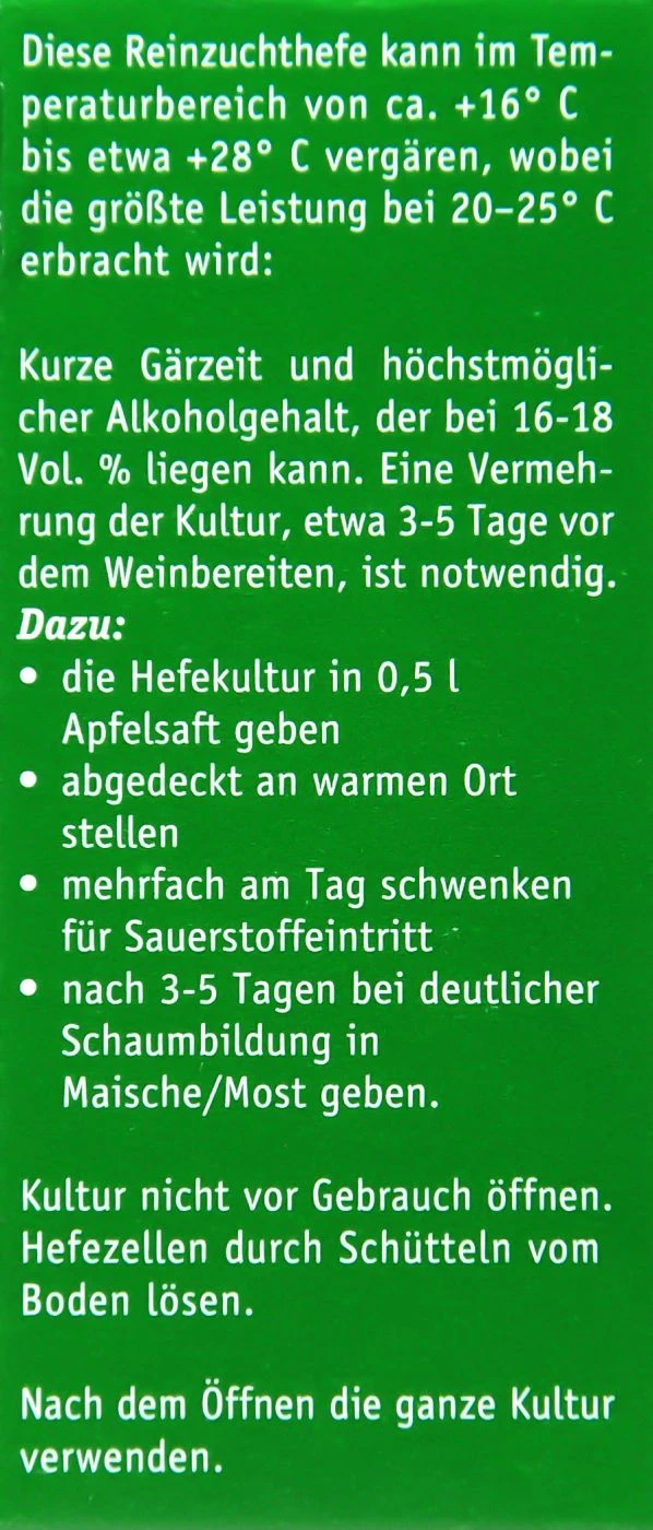 Kitzinger Reinzucht-Hefe Burgund - 20 Ml 3 Kitzinger Reinzucht-Hefe Burgund - 20 Ml – Bild 3