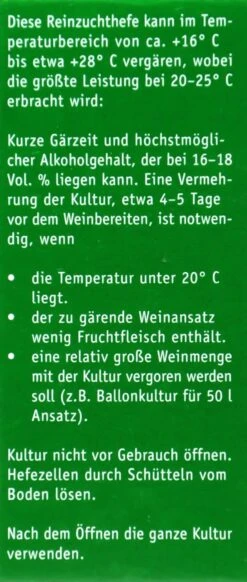Kitzinger Reinzucht-Hefe Malaga - 20 Ml 7 Kitzinger Reinzucht-Hefe Malaga - 20 Ml -Compo Verkaufsgeschäft Kitzinger20Reinzuchthefe 15105 L01