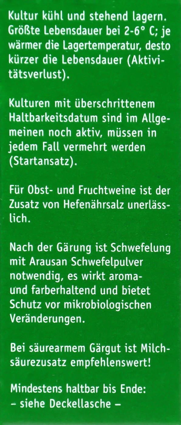 Kitzinger Reinzucht-Hefe Malaga - 20 Ml 1 Kitzinger Reinzucht-Hefe Malaga - 20 Ml