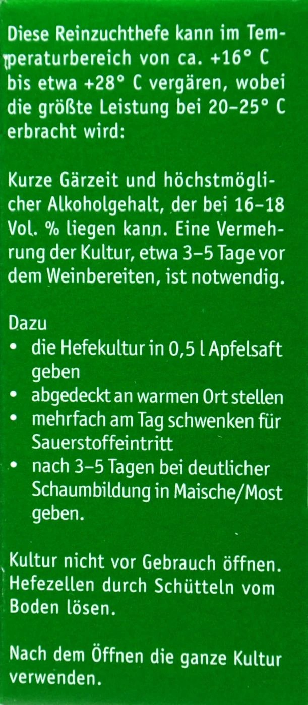 Kitzinger Reinzucht-Hefe Steinberg - 20 Ml 1 Kitzinger Reinzucht-Hefe Steinberg - 20 Ml