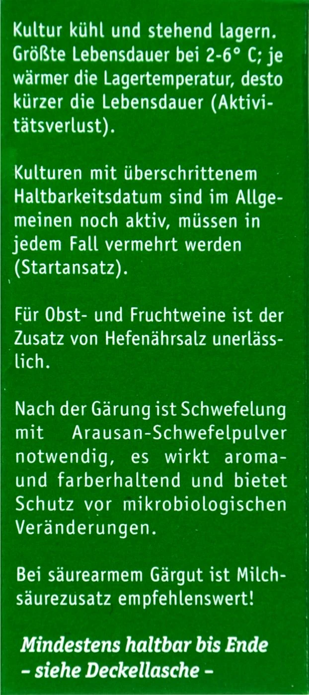 Kitzinger Reinzucht-Hefe Steinberg - 20 Ml 4 Kitzinger Reinzucht-Hefe Steinberg - 20 Ml – Bild 4