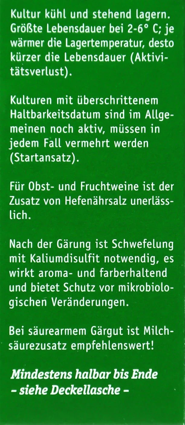 Kitzinger Reinzucht-Hefe Bordeaux - 20 Ml 3 Kitzinger Reinzucht-Hefe Bordeaux - 20 Ml – Bild 3