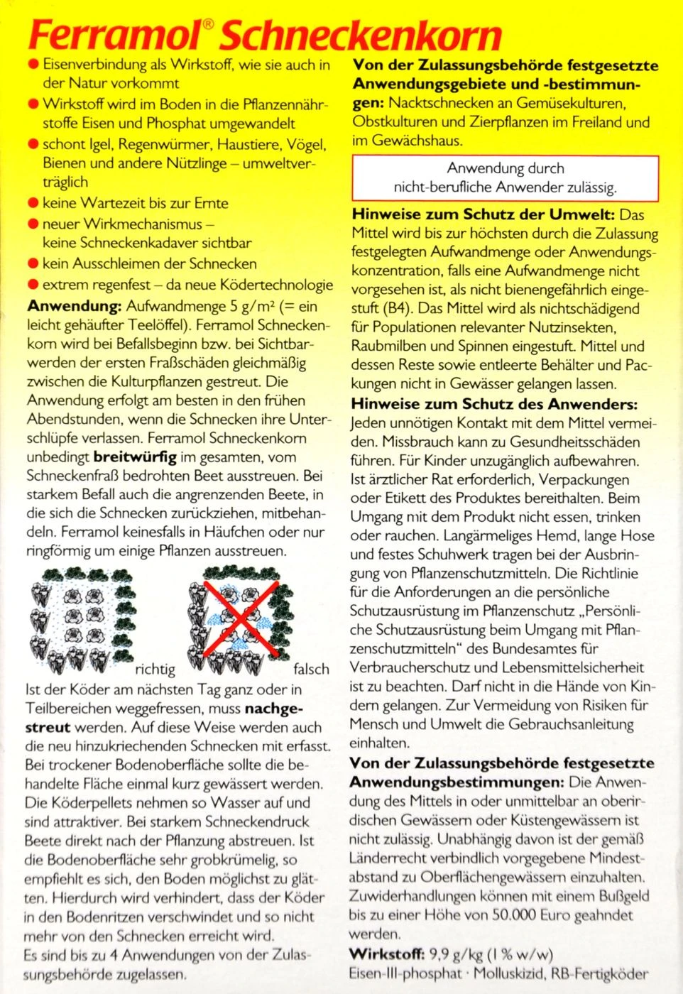 Neudorff Ferramol Schneckenkorn - 200 G 2 Neudorff Ferramol Schneckenkorn - 200 G – Bild 2