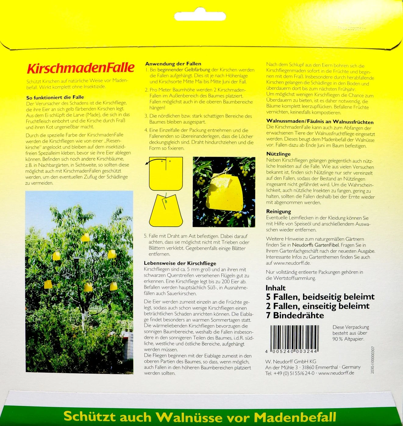 Neudorff Kirschmaden-Falle - 7 Stück 2 Neudorff Kirschmaden-Falle - 7 Stück – Bild 2