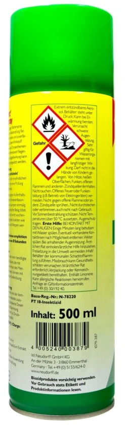 Neudorff Permanent Fliegenspray - 0,5 L 5 Neudorff Permanent Fliegenspray - 0,5 L -Compo Verkaufsgeschäft Neudorff20Permanent20Fliegenspray 36745 H01