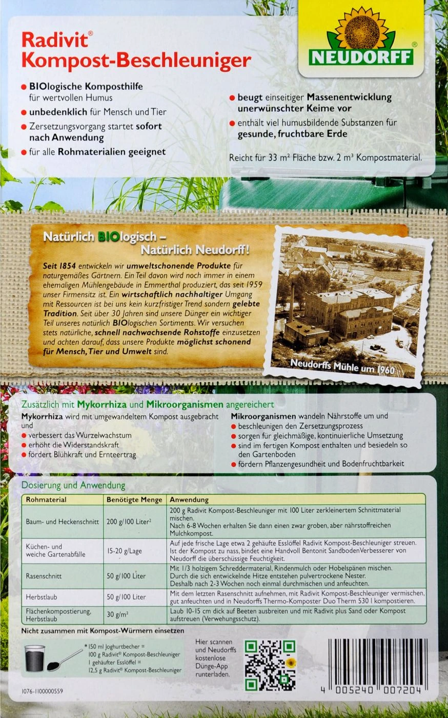 Neudorff Radivit Kompost-Beschleuniger - 1 Kg 3 Neudorff Radivit Kompost-Beschleuniger - 1 Kg – Bild 3
