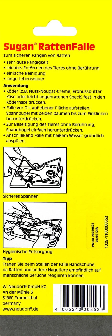 Neudorff Sugan Rattenfalle 2 Neudorff Sugan Rattenfalle – Bild 2