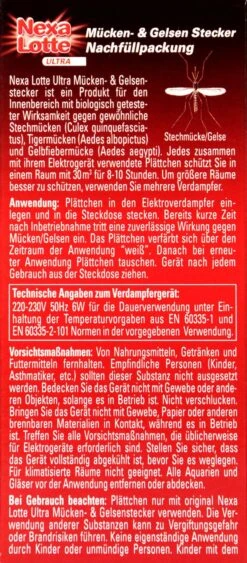 Nexa Lotte Mücken- Und Gelsenstecker Ultra Nachfüllpack - 20 Stück -Compo Verkaufsgeschäft Nexa20Lotte20Muecken 20und20Gelsenstecker 32332 H01