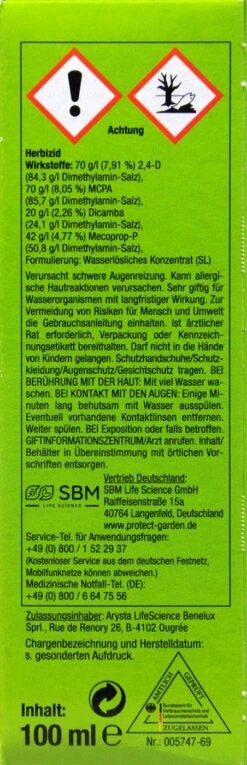 Protect Garden Loredo Quattro Univ.Rasenunkrautfrei - 100 Ml -Compo Verkaufsgeschäft Protect20Garden20Loredo20Quattro 33428 R01