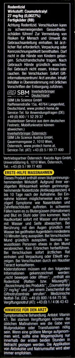Protect Home Ratten Getreideköder - 0,4 Kg -Compo Verkaufsgeschäft Protect20Home20Ratten20Getreidekoeder 38714 R01