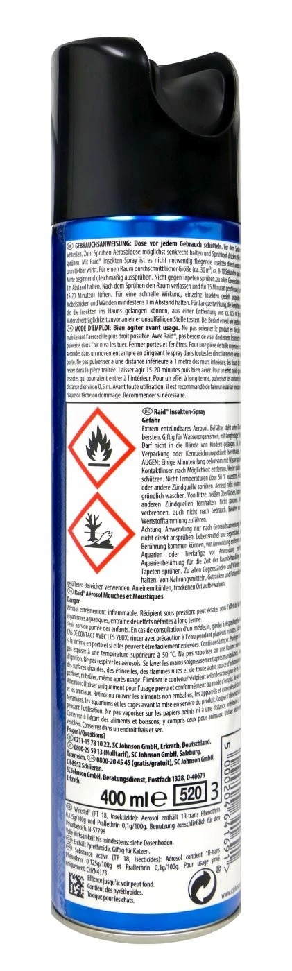 Raid Insektenspray - 0,4 L 2 Raid Insektenspray - 0,4 L – Bild 2