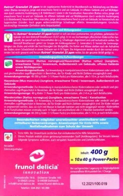 Delicia Ratron Granulat Power-Packs - 0,4 Kg -Compo Verkaufsgeschäft Ratron20Granulat20Power20Packs 36211 H01