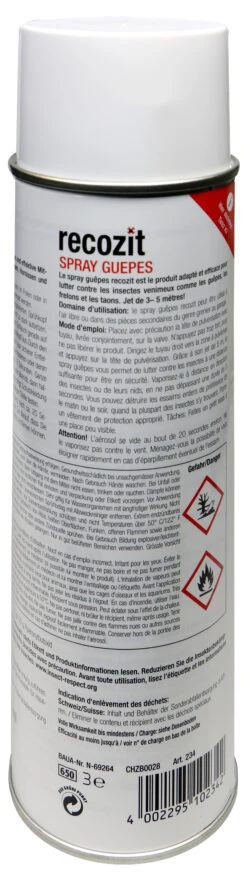Recozit Wespen Spray Mit Sprühschlauch - 0,5 L -Compo Verkaufsgeschäft Recozit20Wespen20Spray20mit20Spruehschlauch 35423 H02