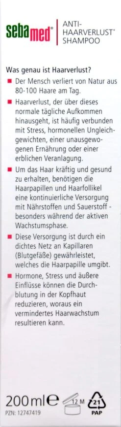 Sebamed Anti-Haarverlust Shampoo - 200 Ml -Compo Verkaufsgeschäft Sebamed20Anti Haarverlust20Shampoo 25319 L01