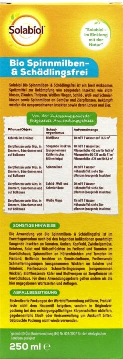 Solabiol Bio Spinnmilben- Und Schädlingsfrei - 250 Ml -Compo Verkaufsgeschäft Solabiol20Bio20Spinnmliben20 20und20Schaedlingsfrei 34331 H01