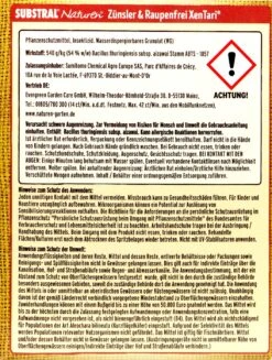 Naturen Bio Zünsler & Raupenfrei XenTari - 20 G -Compo Verkaufsgeschäft Substral20Naturen20Zuensler20und20Raupenfrei20XenTari 32501 H01