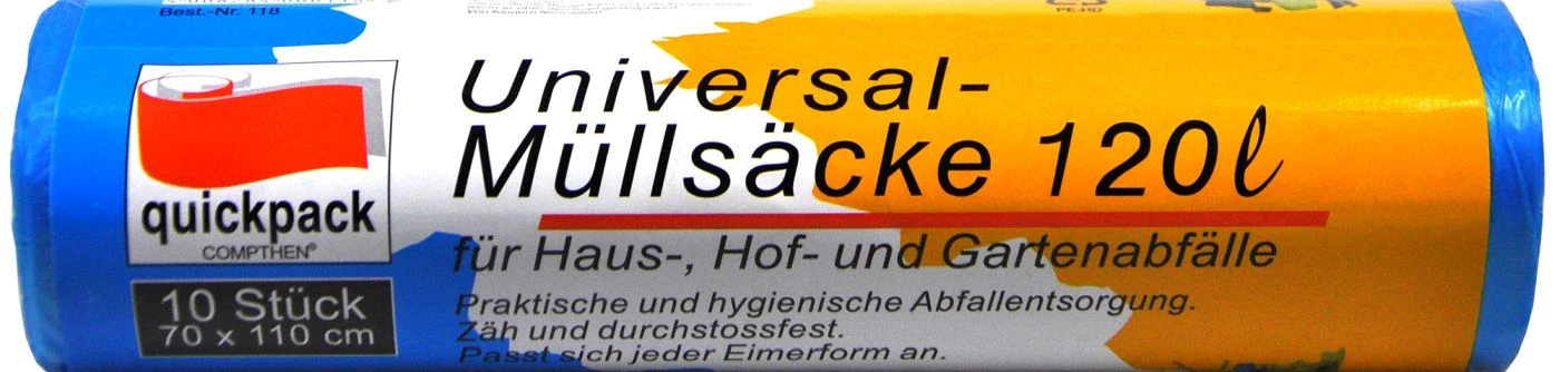 Universal-Müllsäcke 120 L - 10 Stück 1 Universal-Müllsäcke 120 L - 10 Stück